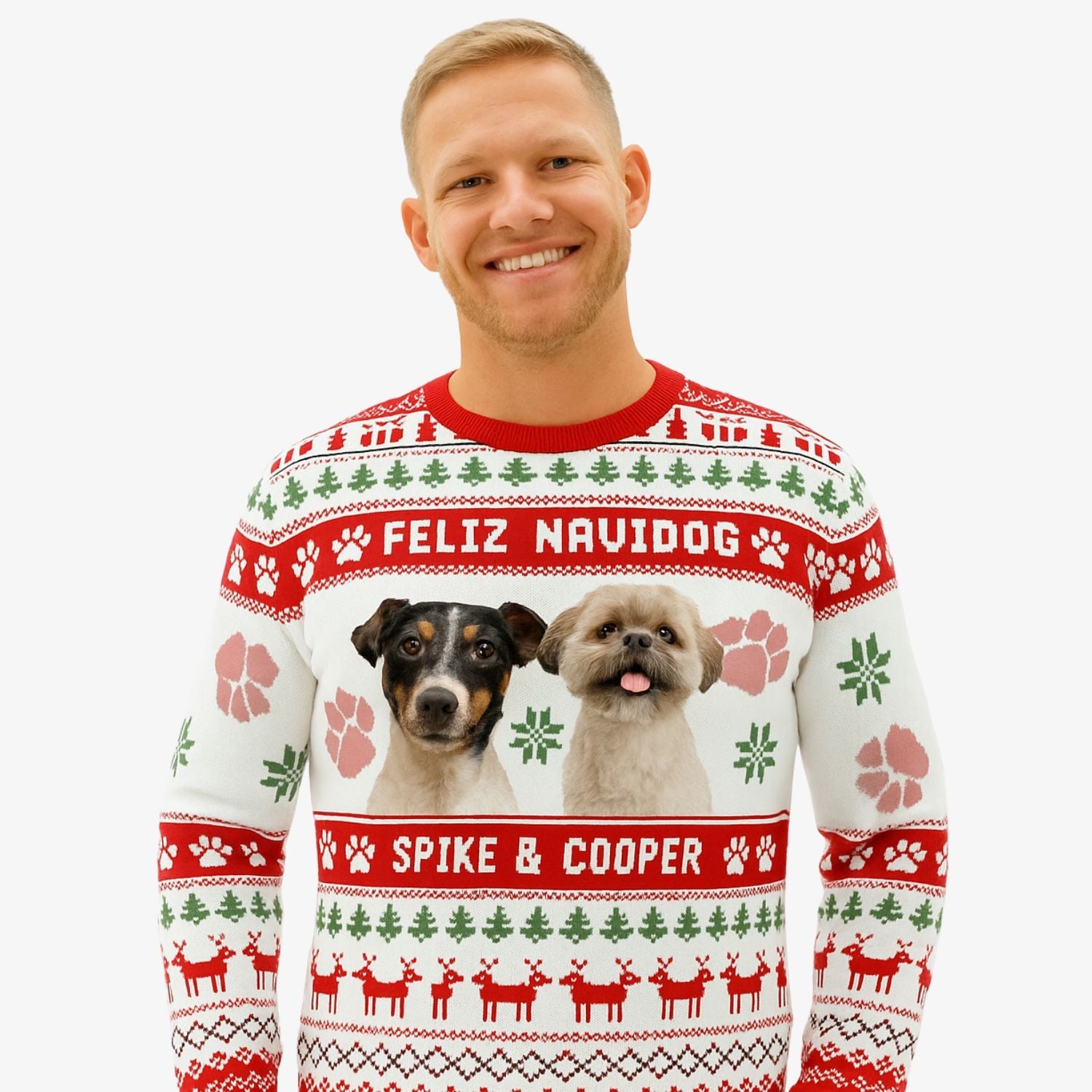 Feliz Navidog Personalized Christmas Sweater