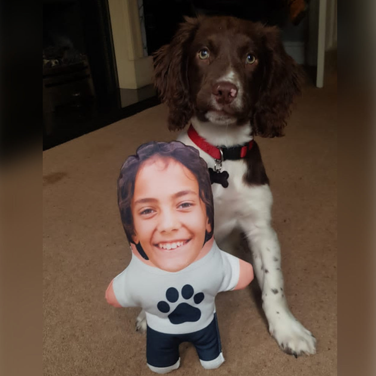 Personalized Paw Print Mini Me Dog Toy