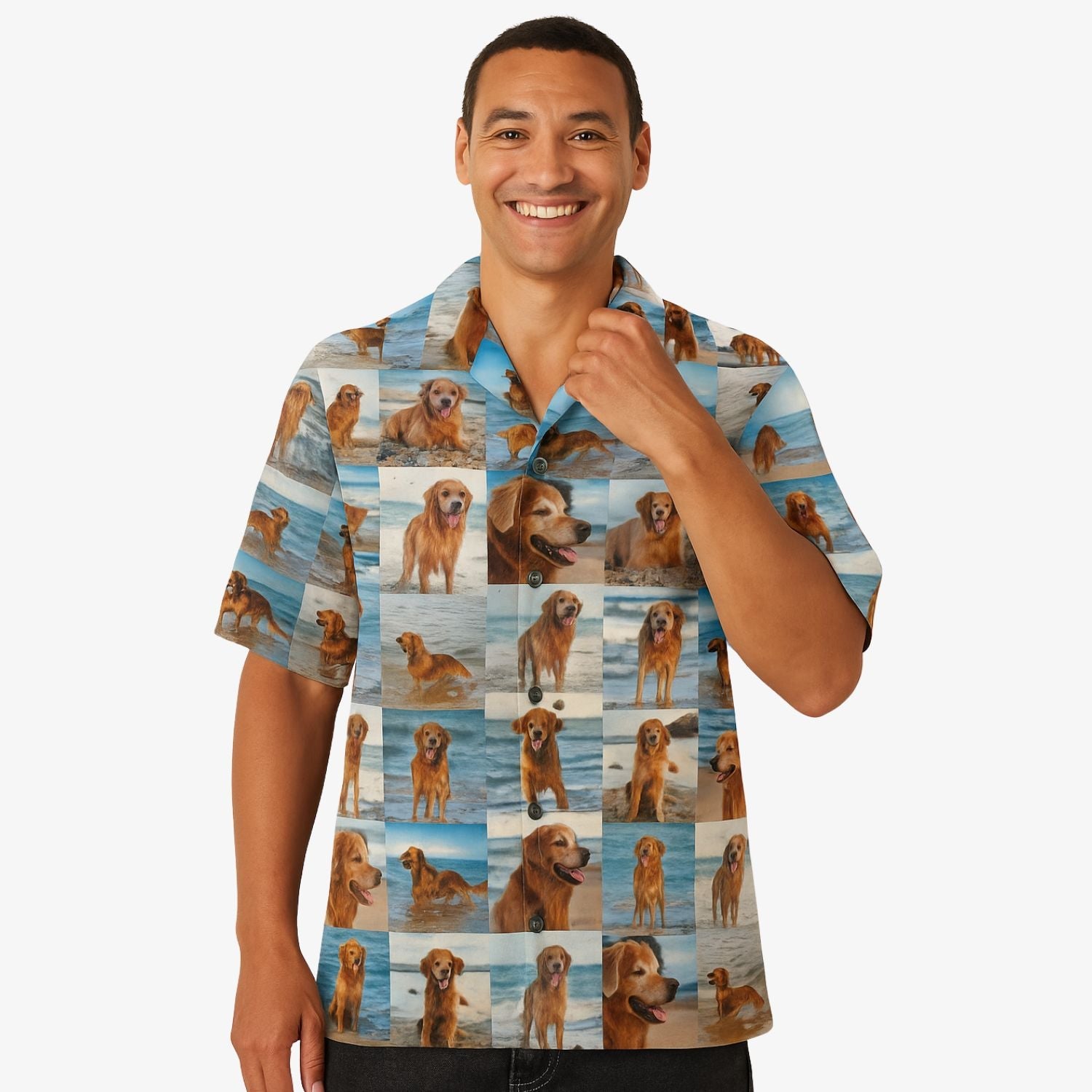 Dog Photo Collage Hawaiian Shirt