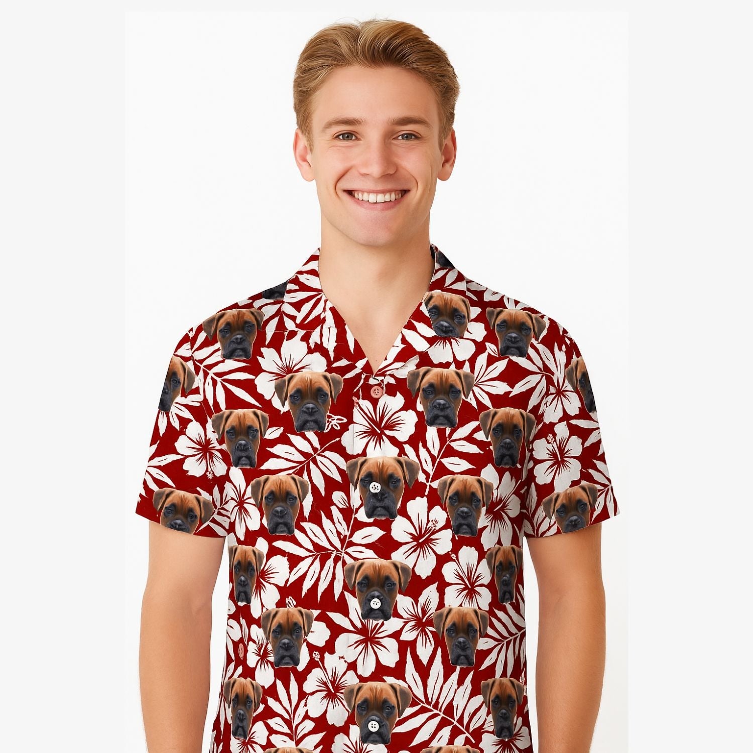 Your Dog Red Custom Hawaiian Shirt