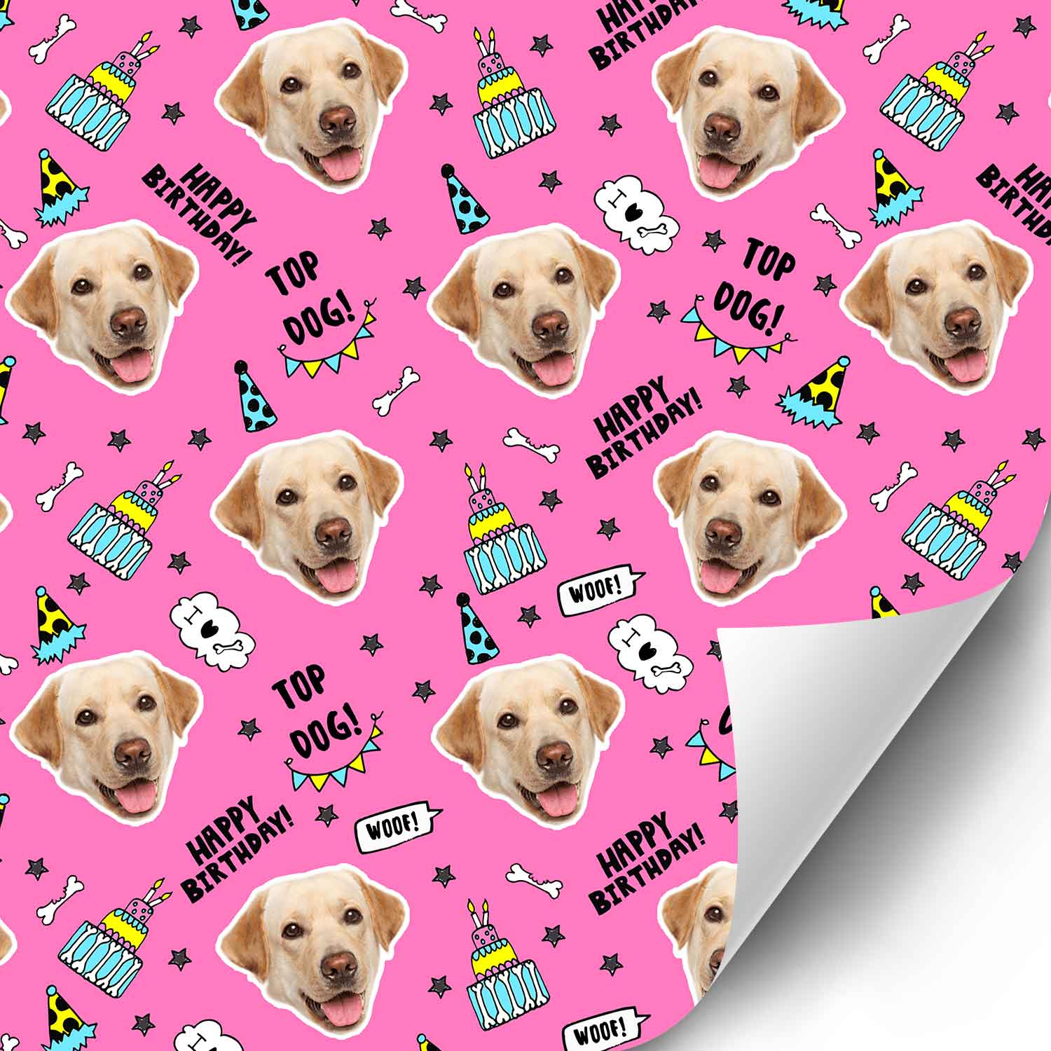 Dogzy Birthday Personalized Wrapping Paper