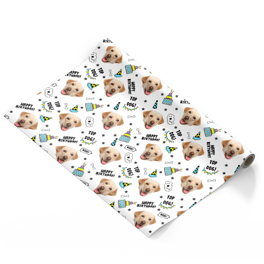 Dogzy Birthday Personalized Wrapping Paper