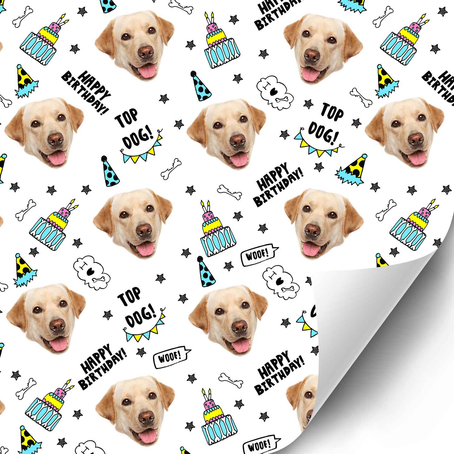 Dogzy Birthday Personalized Wrapping Paper