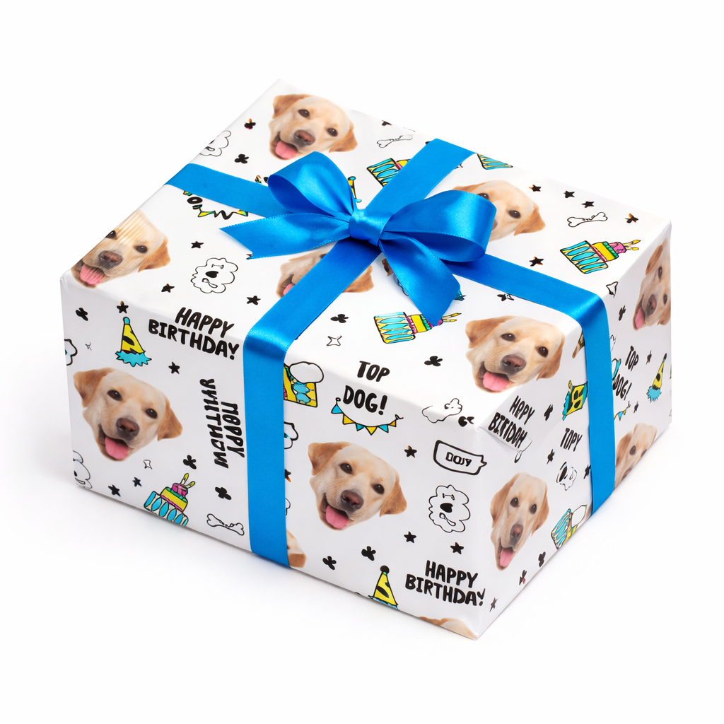 Dogzy Birthday Personalized Wrapping Paper