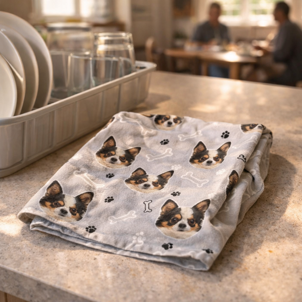 Dogzy Bones Dish Towel
