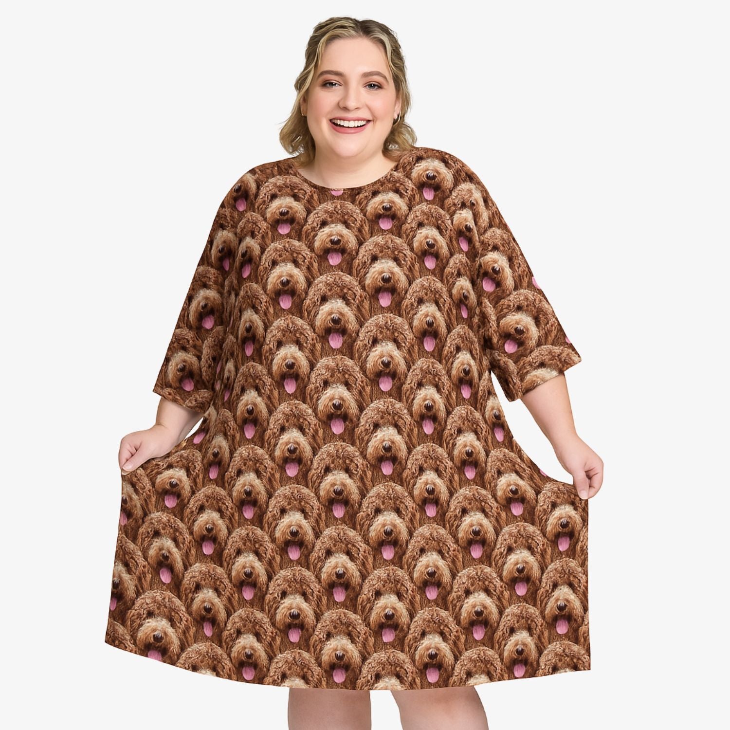 dog face mash personalized sleet tee