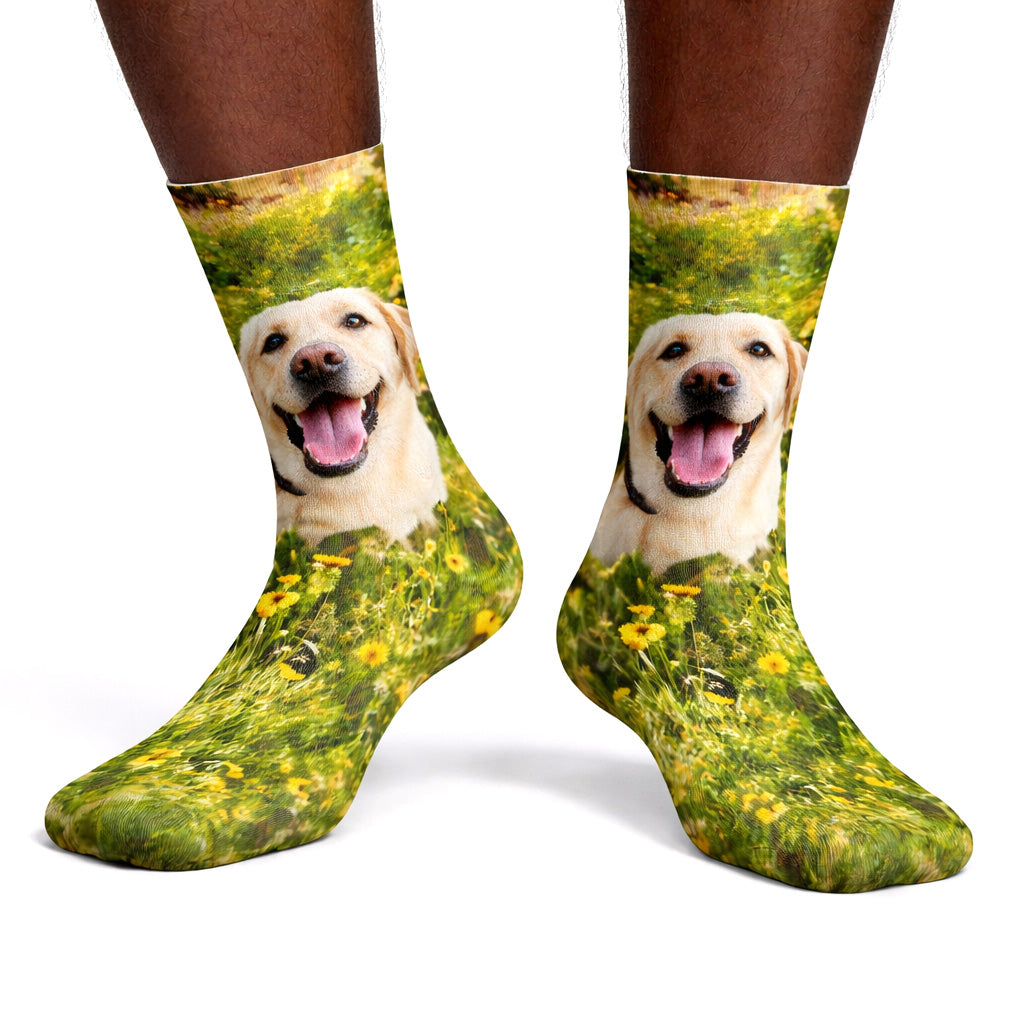 Full Photo Personalized Dog Socks