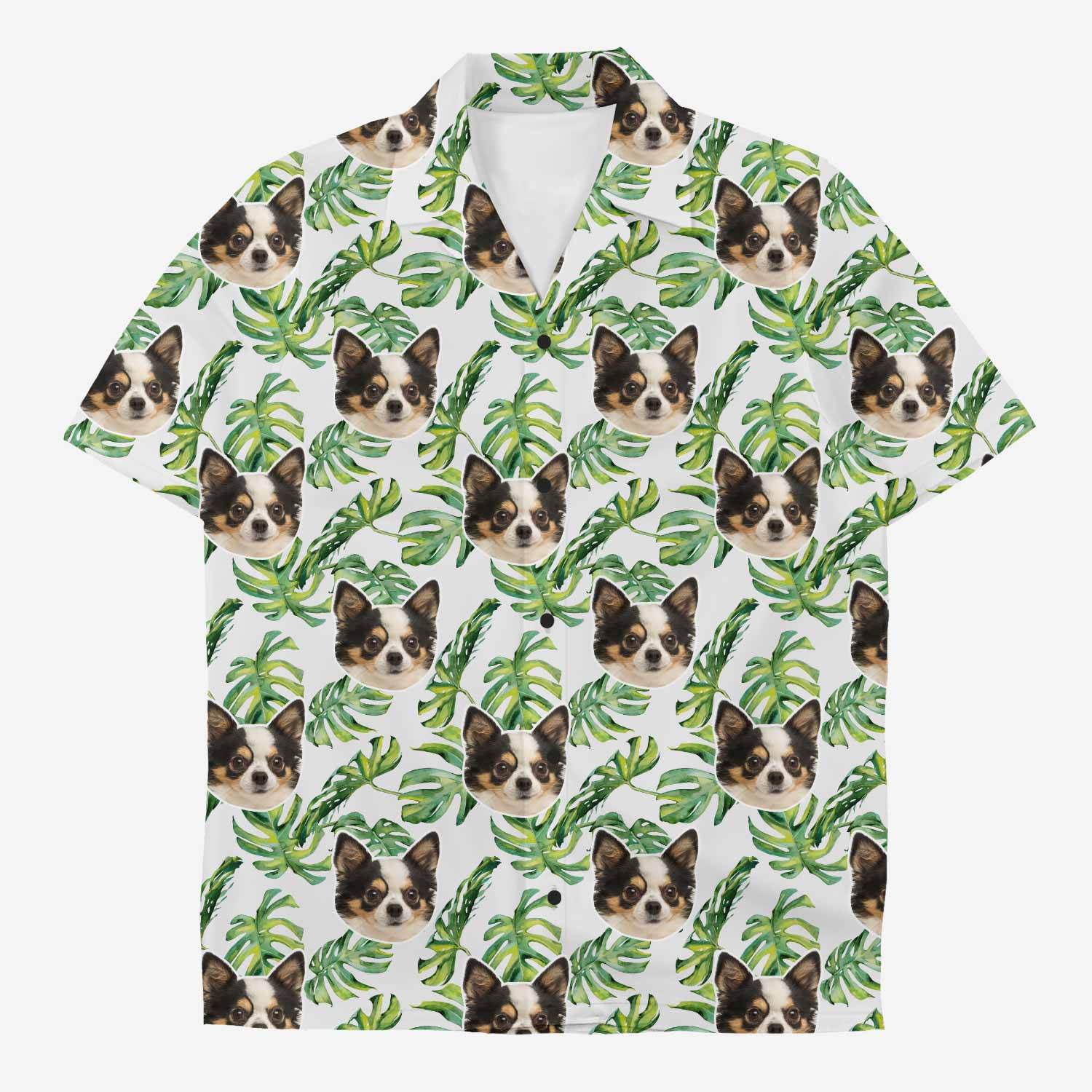 Your Dog Tropical Leaf Custom Hawaiian Shirt