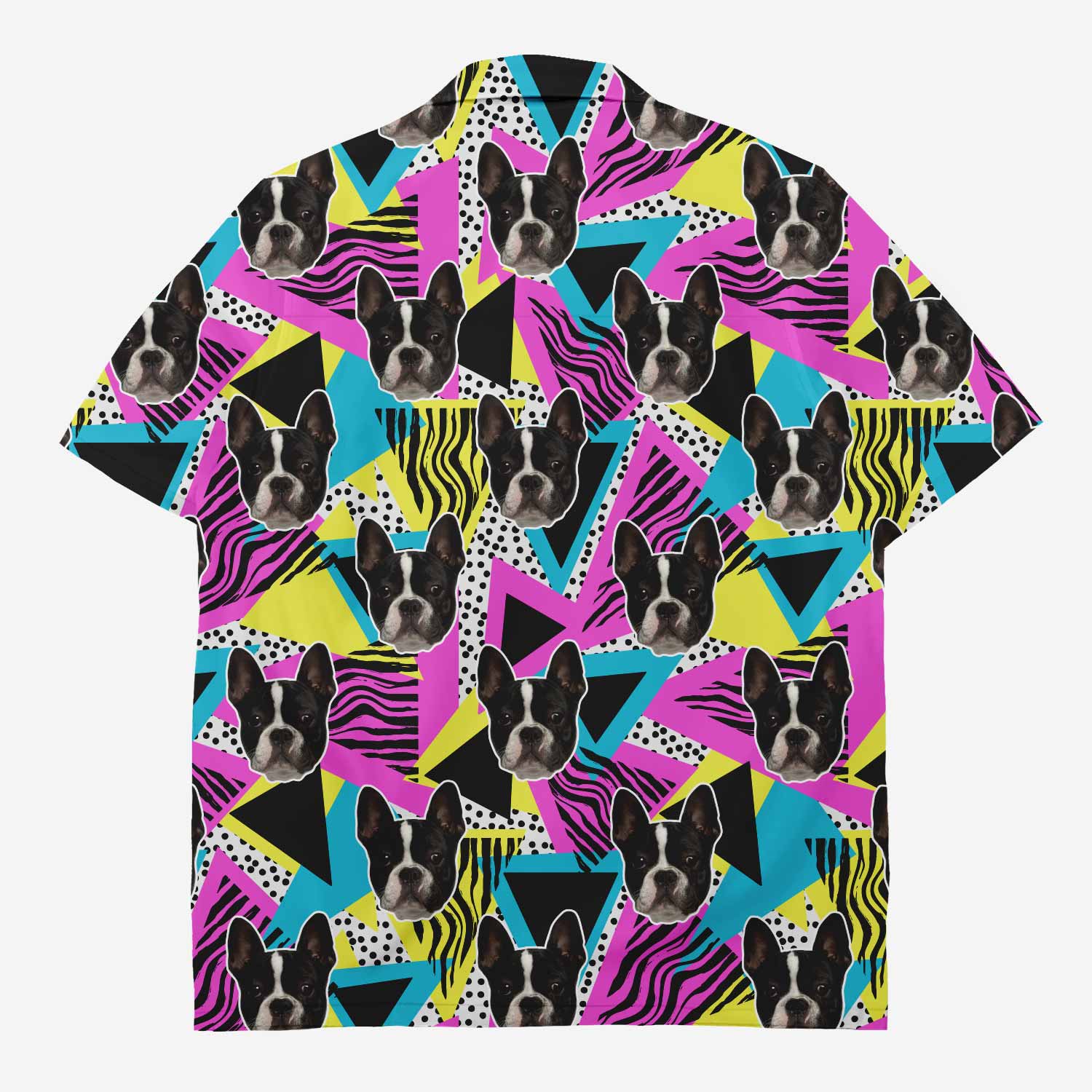 Your Dog Retro Triangles Custom Hawaiian Shirt