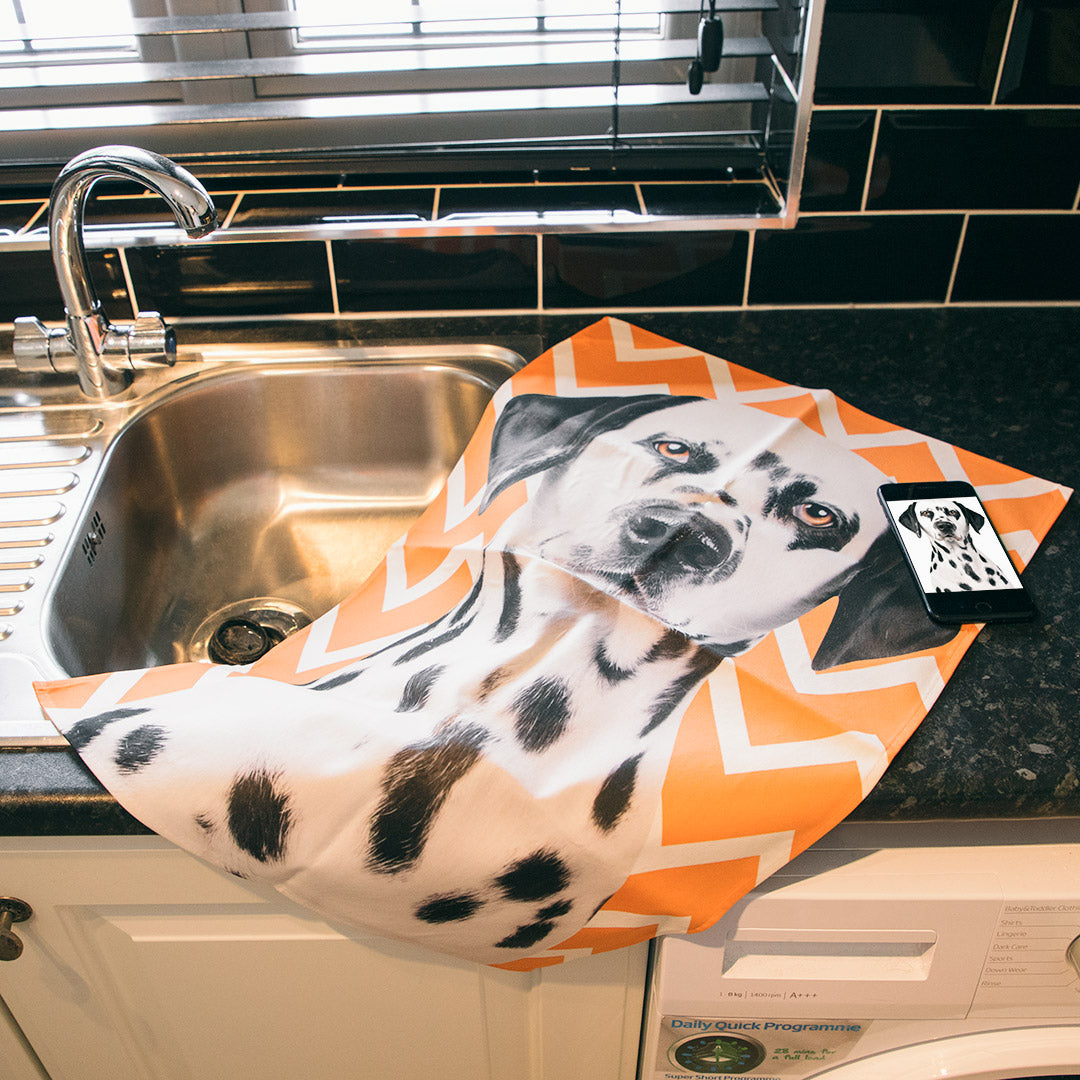 Your Dogs Photo On A Tea Towel