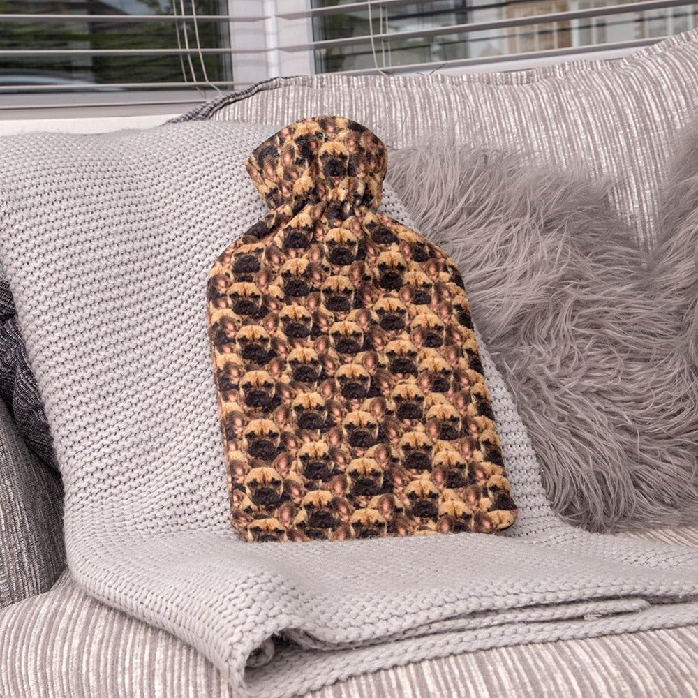 Dog Mash Up Hot Water Bottle