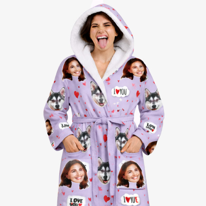 I Woof You Personalized Bathrobe