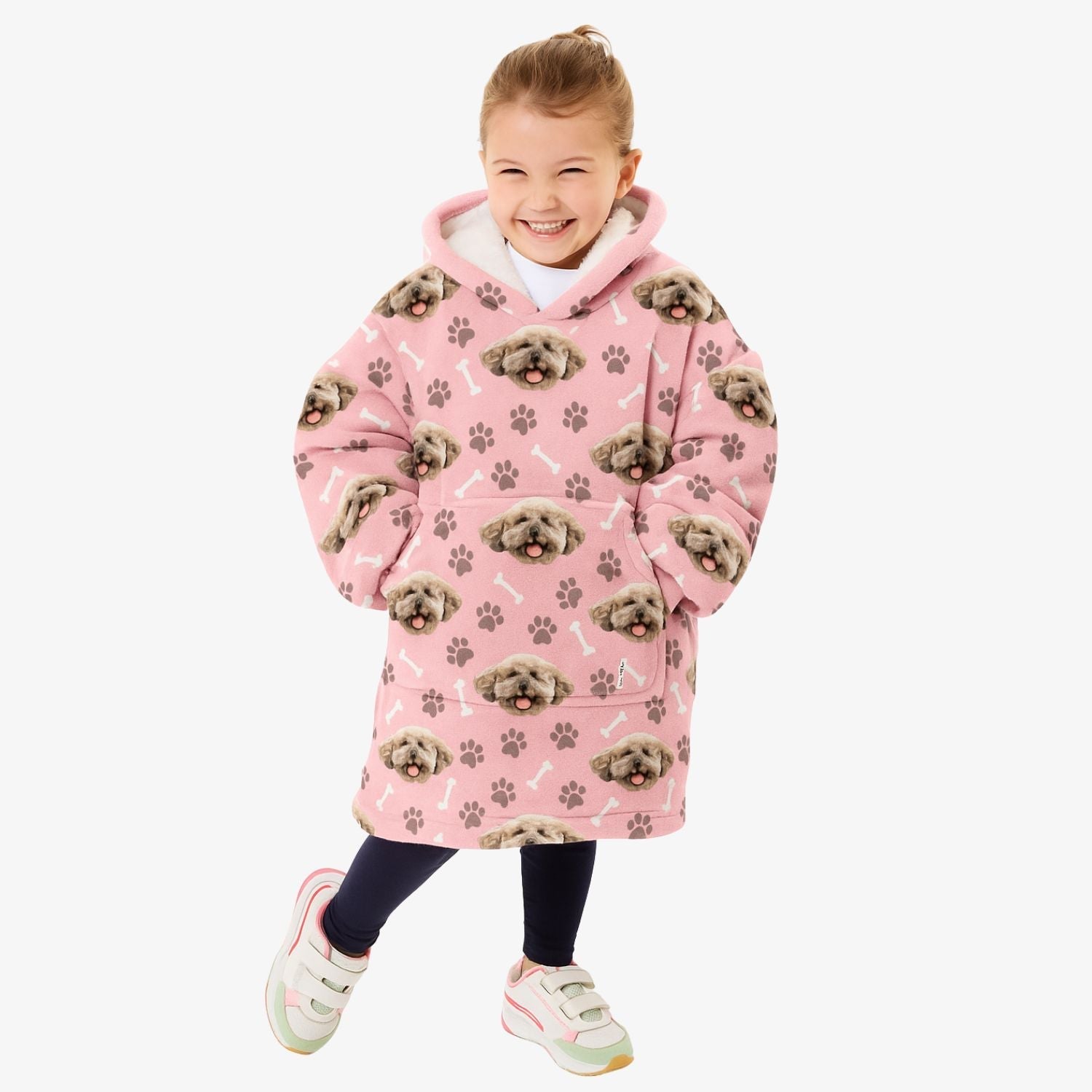 dog kids hoodie blanket