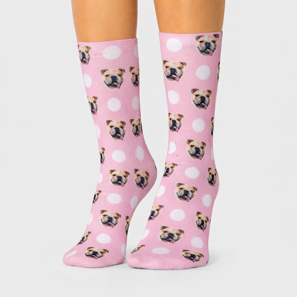 Polka Dog Socks
