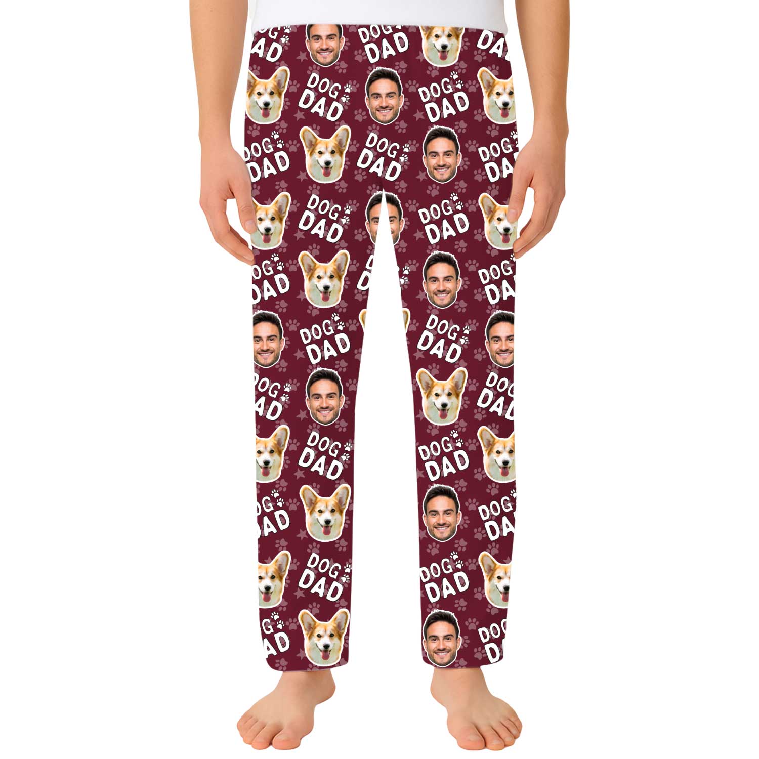 Men's Dog Dad Personalized PJ Pants