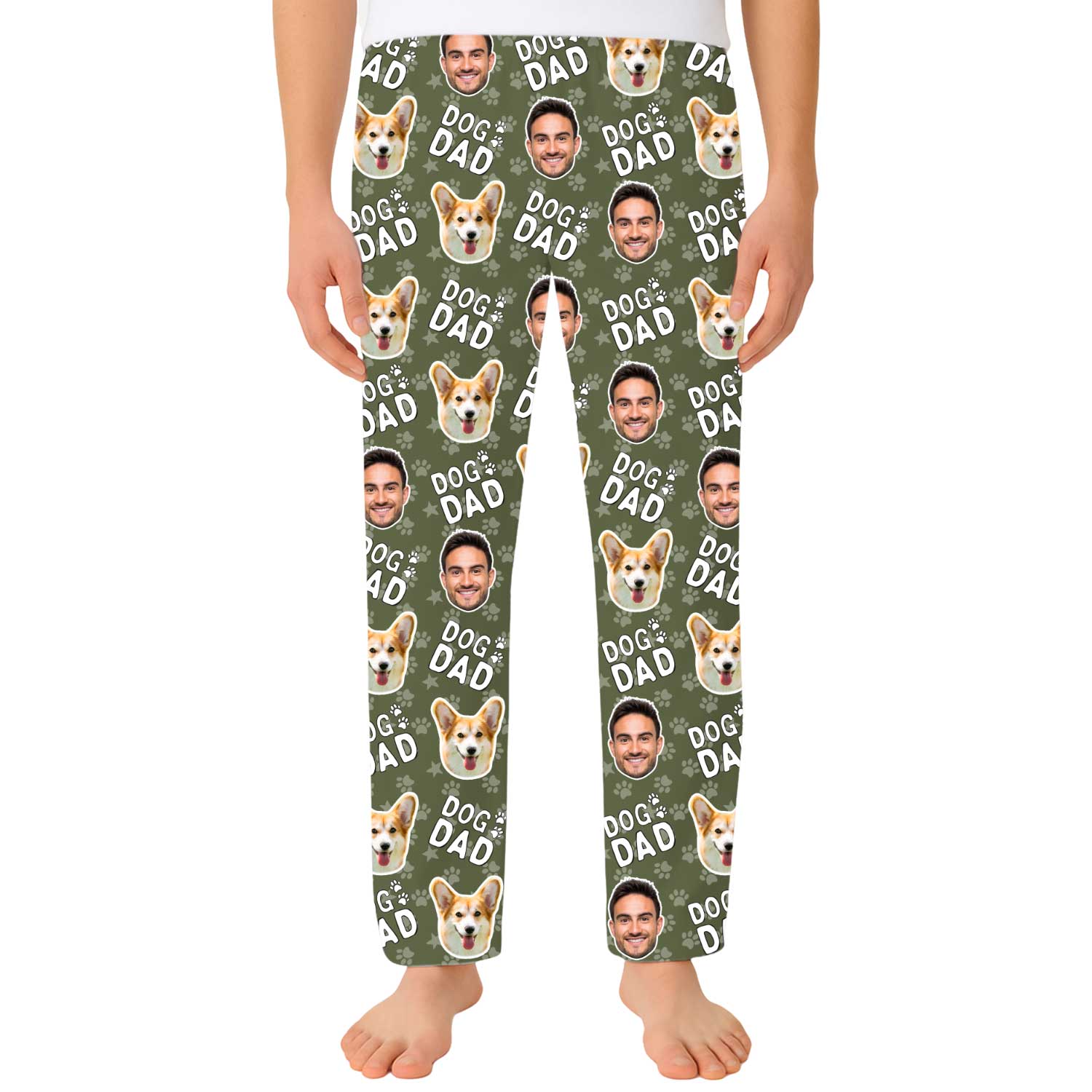 Men's Dog Dad Personalized PJ Pants