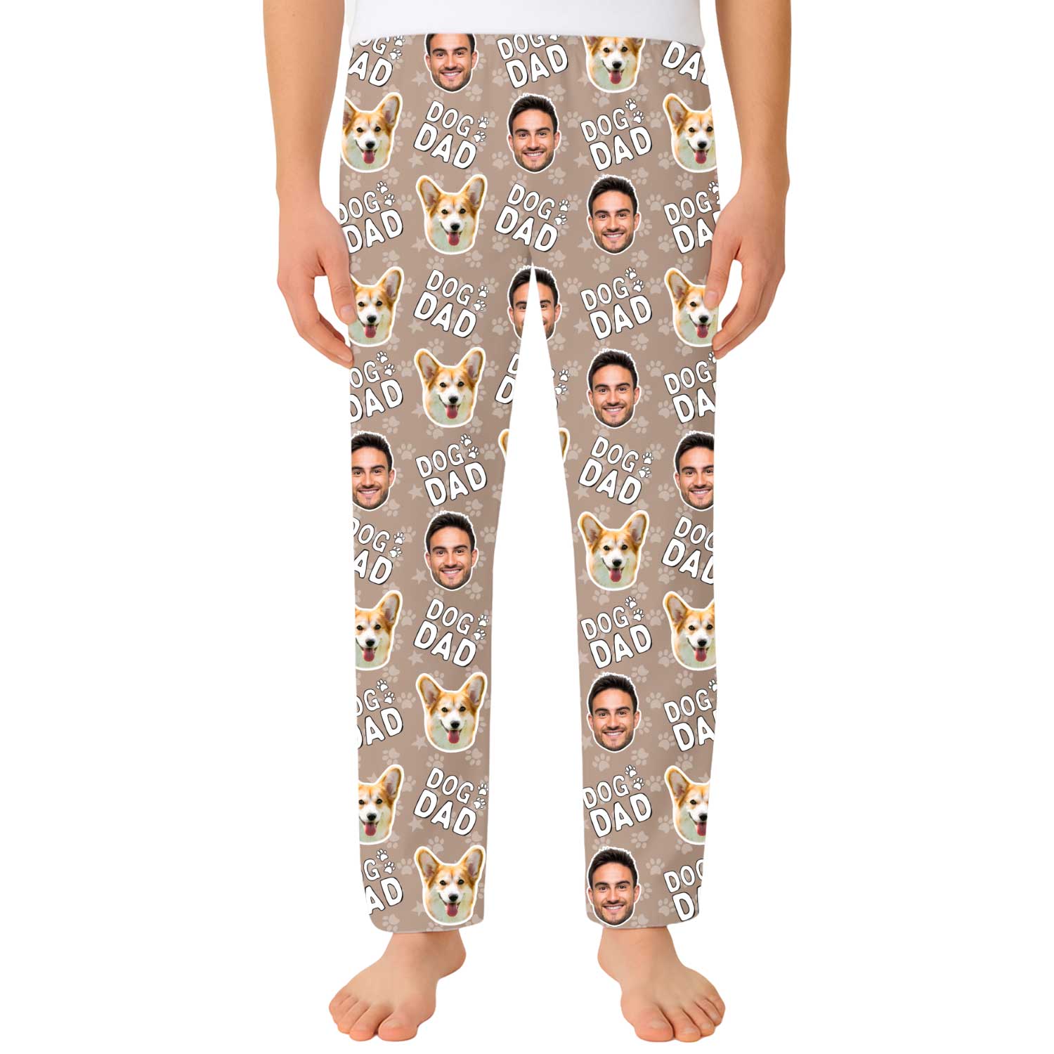 Men's Dog Dad Personalized PJ Pants