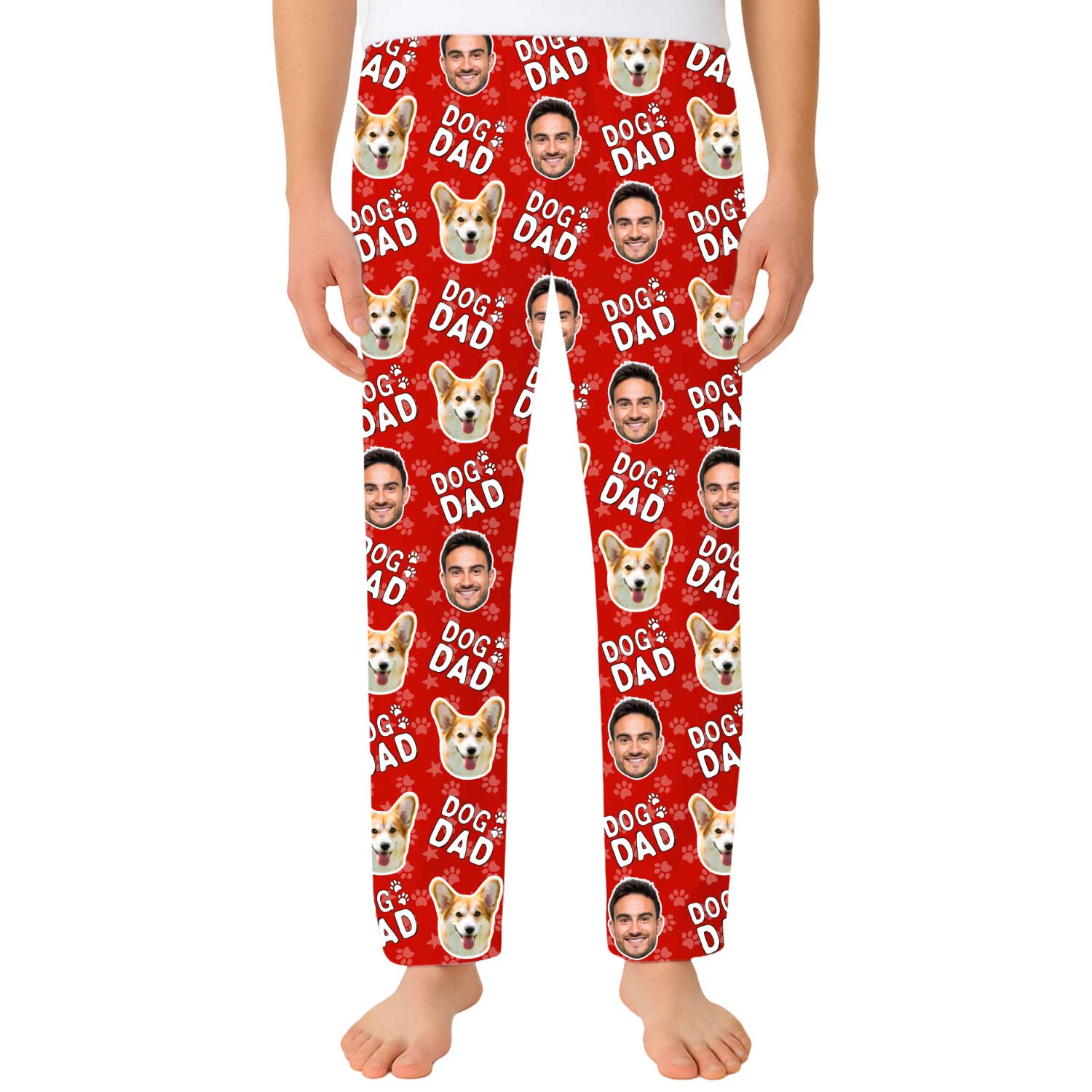 Men's Dog Dad Personalized PJ Pants