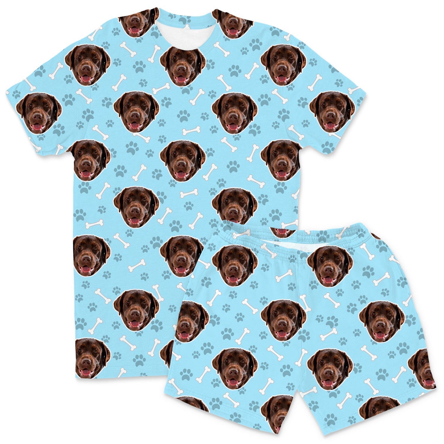 Your Dog Men's Personalized Pajamas - Shorts Set
