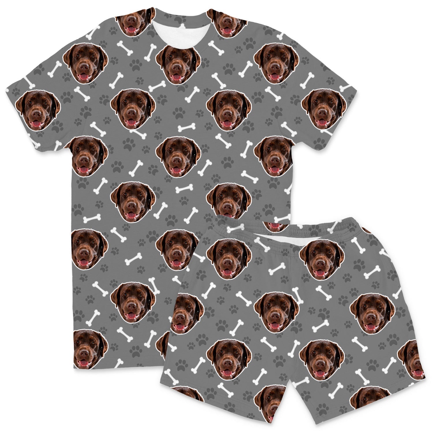 Your Dog Men's Personalized Pajamas - Shorts Set