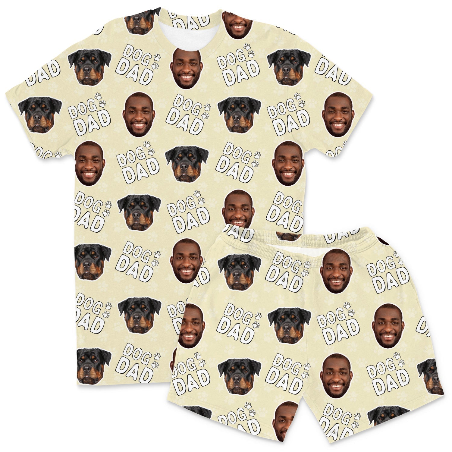 Men's Dog Dad Personalized PJs - Shorts Set