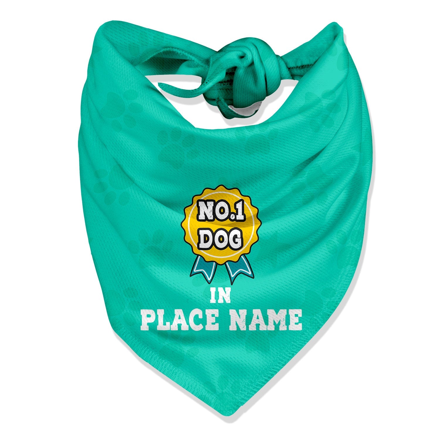 No 1 Dog in (Place Name) Personalized Bandana