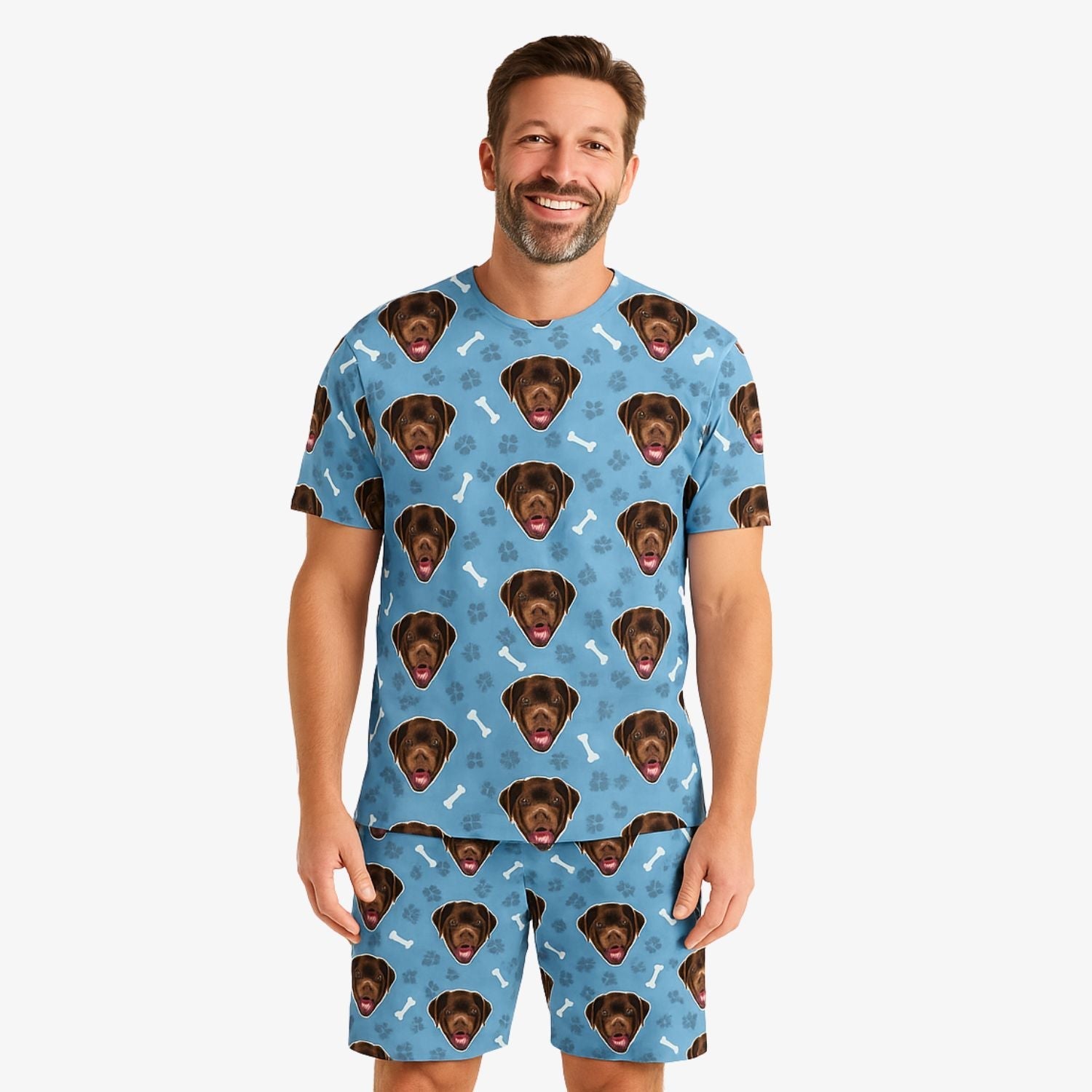 Your Dog Men's Personalized Pajamas - Shorts Set