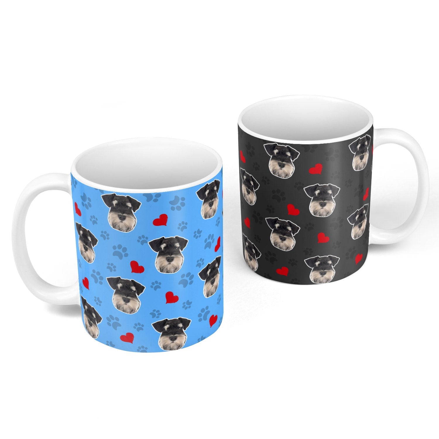 Paws and Hearts Personalized Dog Mug