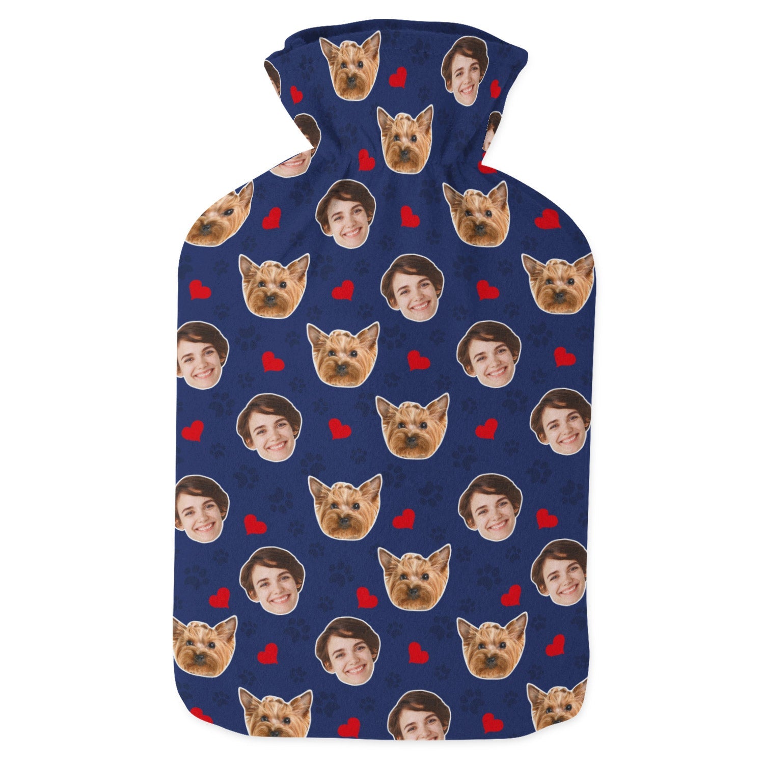 Paw Hearts Dog Hot Water Bottle