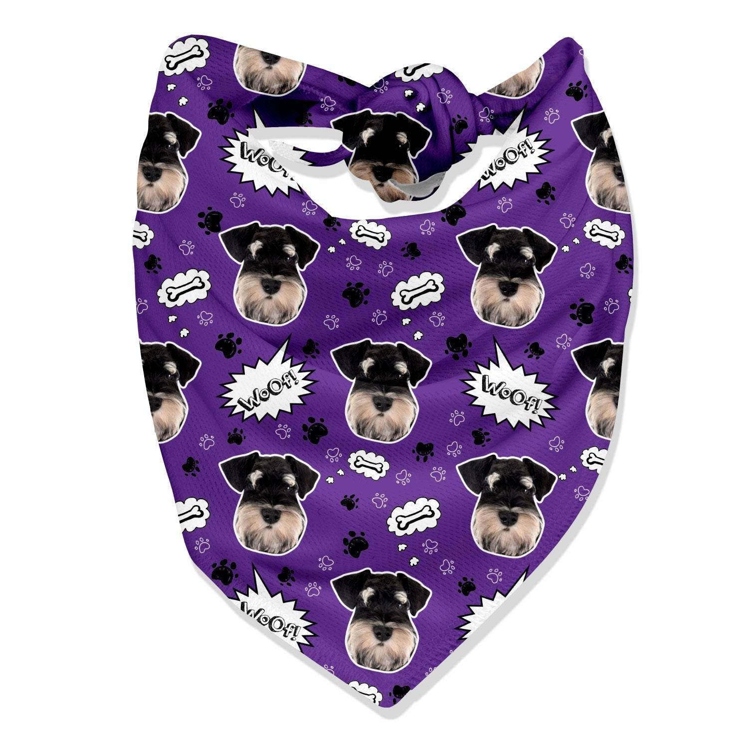 Woof Personalized Dog Bandana