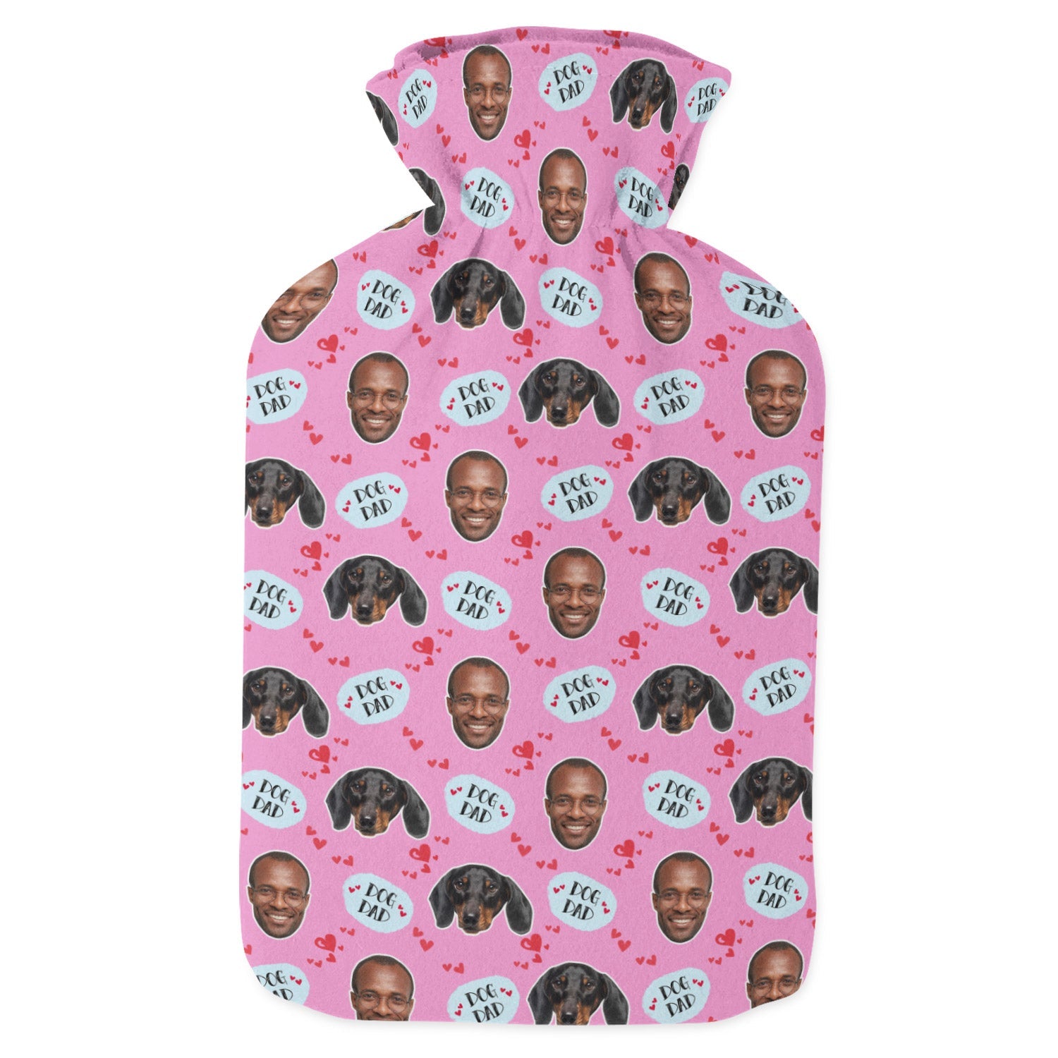 Dog Dad Personalized Hot Water Bottle