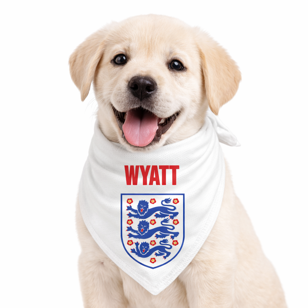 Personalized England Dog Bandana