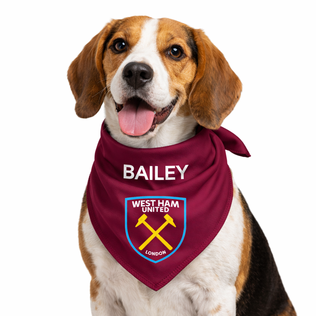Personalized West Ham Dog Bandana