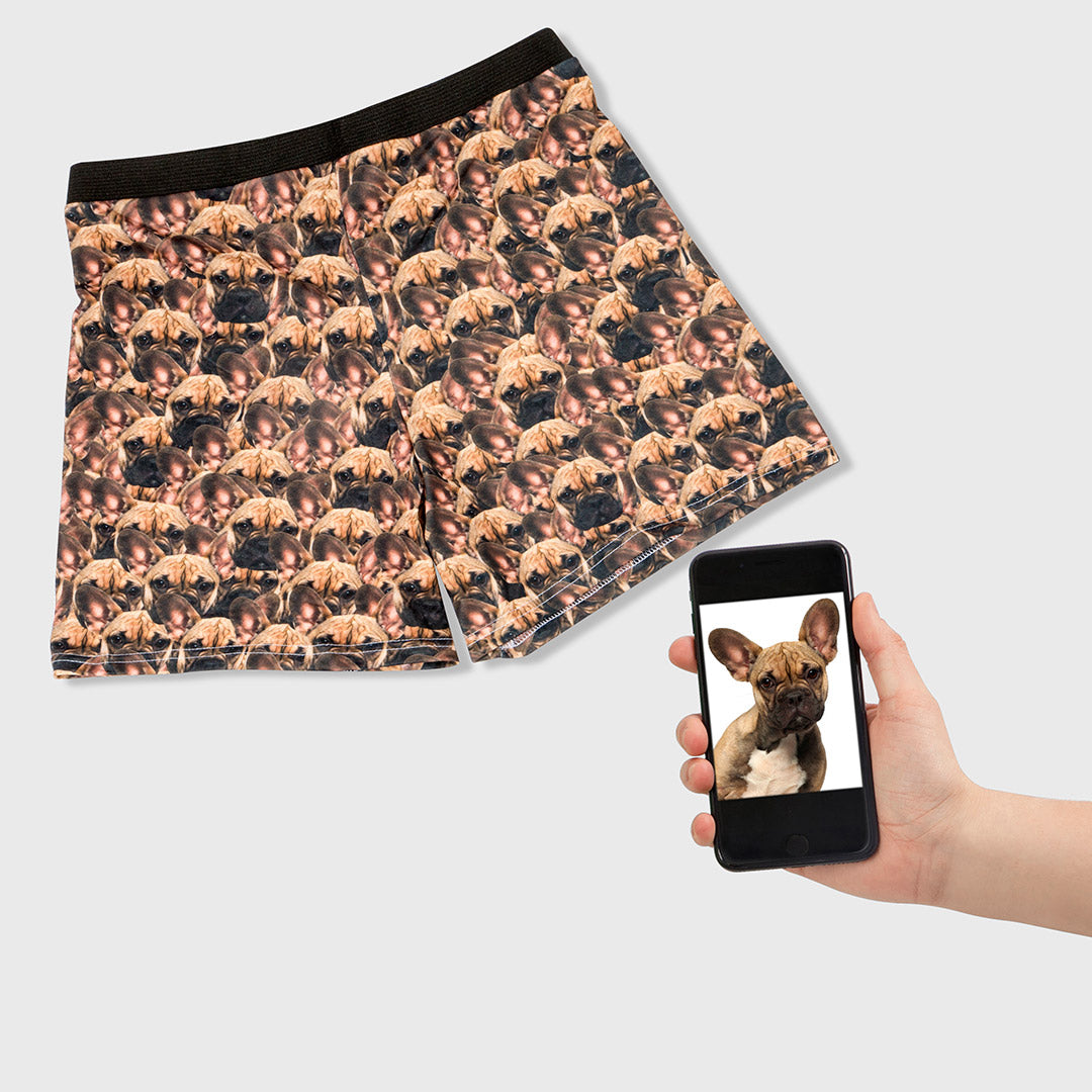 Dog Face Mash Personalized Boxers