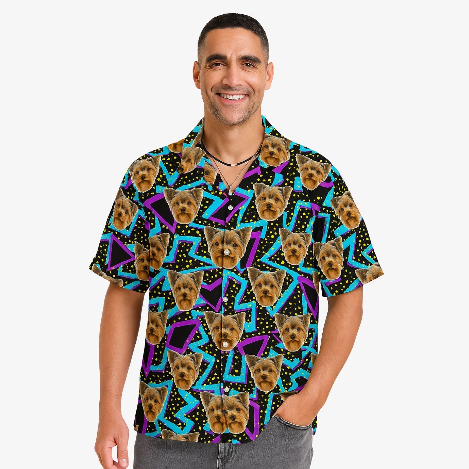 Your Dog Retro Custom Hawaiian Shirt