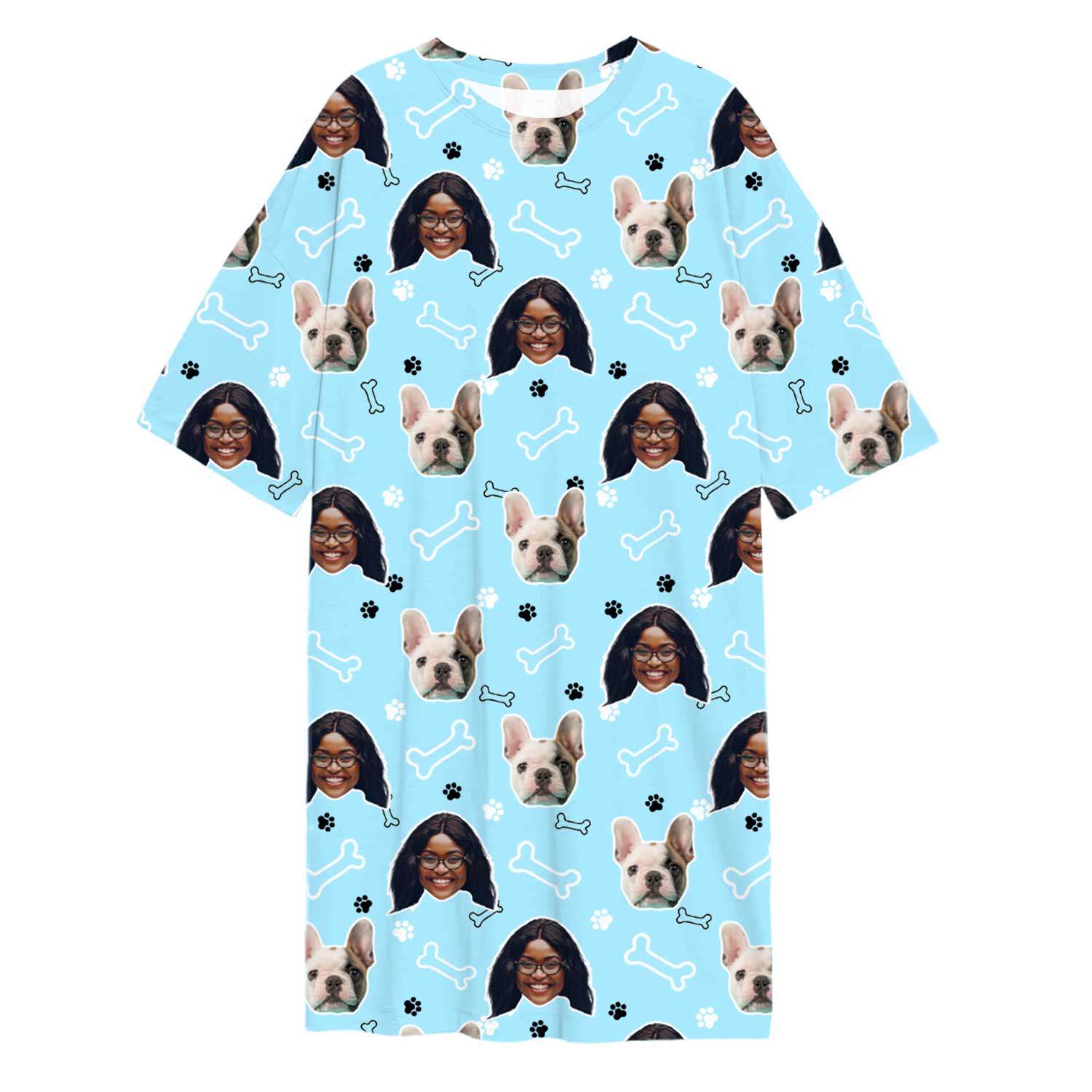 Doodle Paws & Bones Custom Sleep Tee