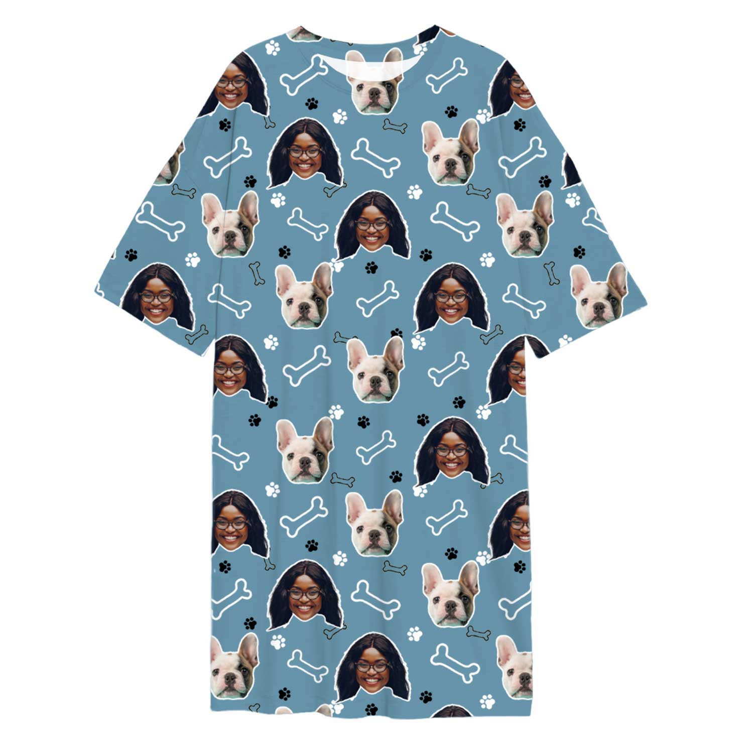 Doodle Paws & Bones Custom Sleep Tee