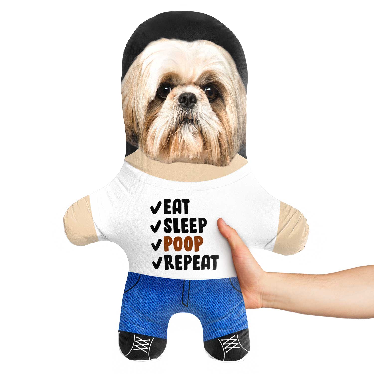 Eat Sleep Poop Repeat Dog Teddy Bear