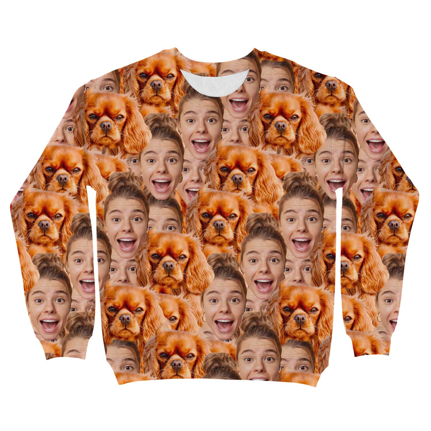 Dog Face Mash Personalized Sweatshirt