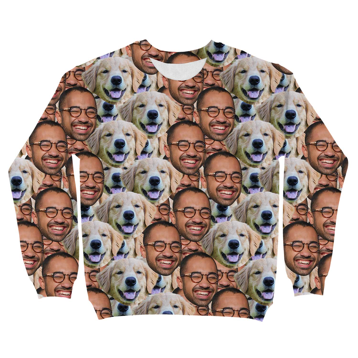 Dog Face Mash Personalized Sweatshirt