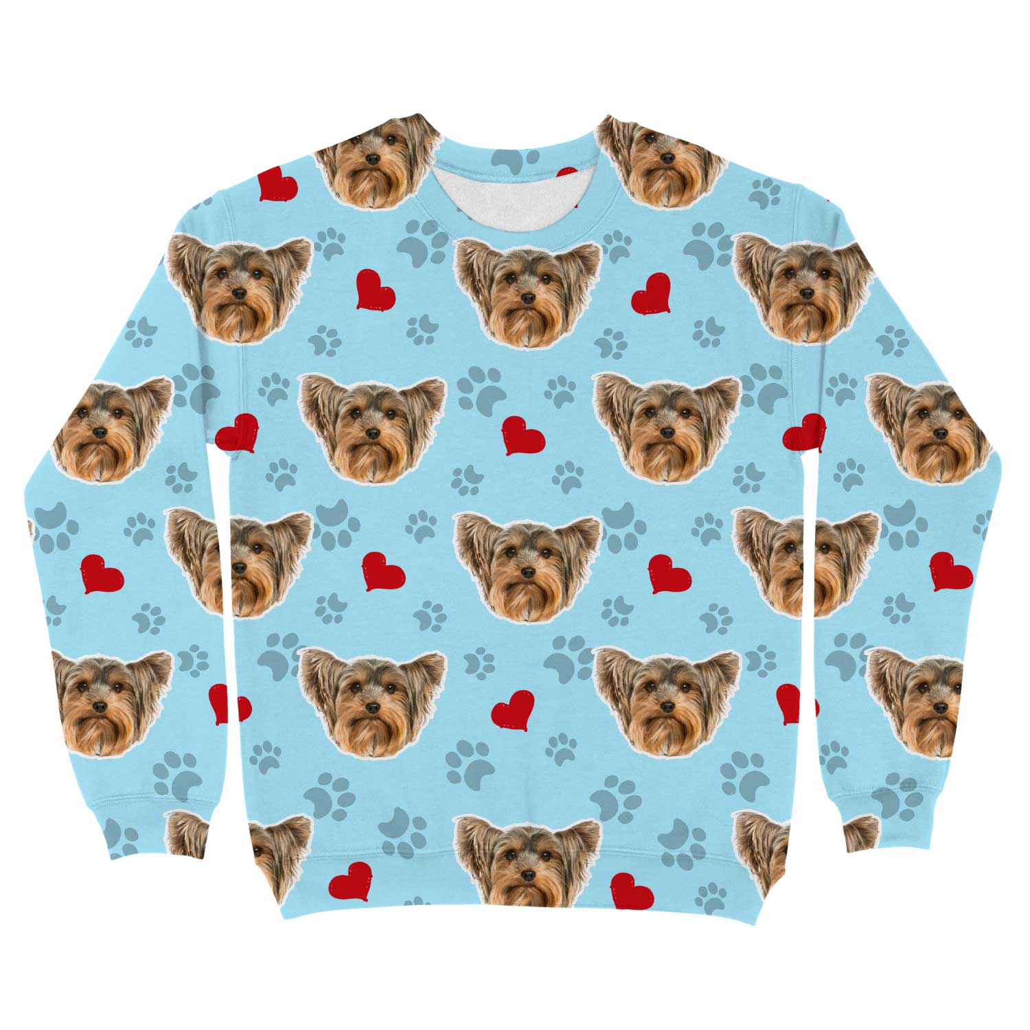 Paws & Red Hearts Personalized Sweatshirt