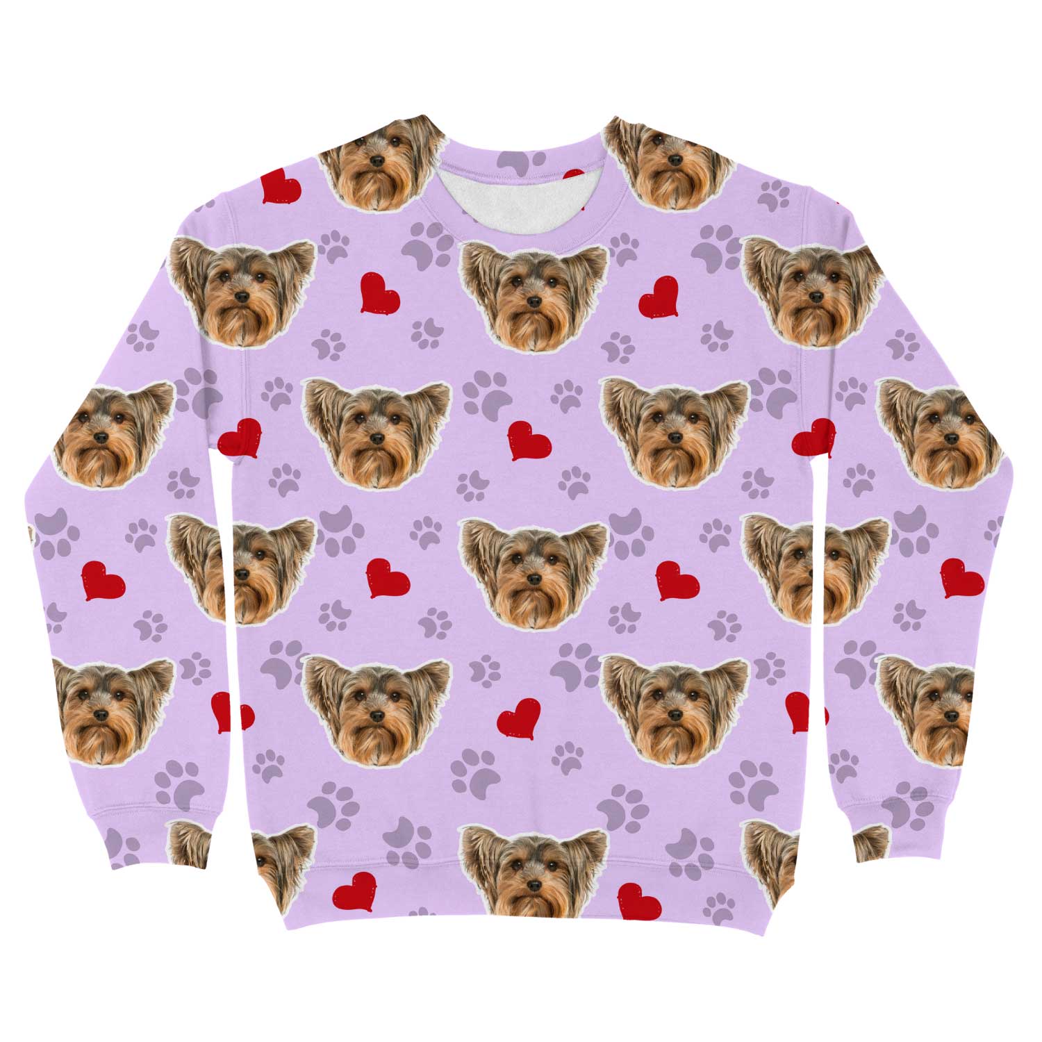 Paws & Red Hearts Personalized Sweatshirt