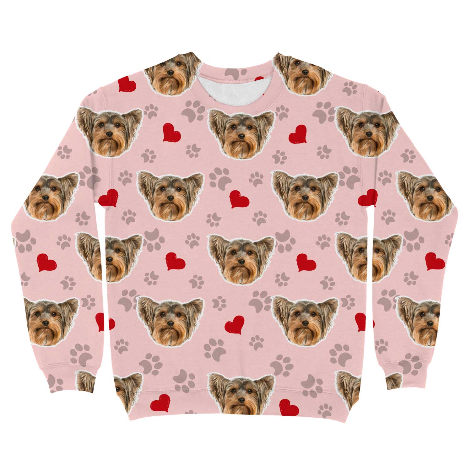Paws & Red Hearts Personalized Sweatshirt