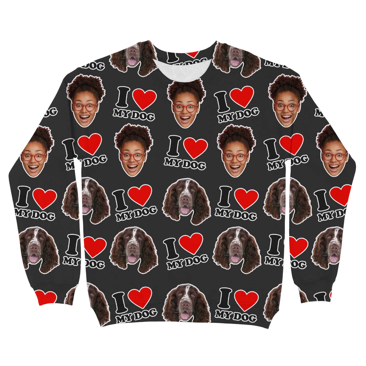 I Heart My Dog Personalized Sweatshirt