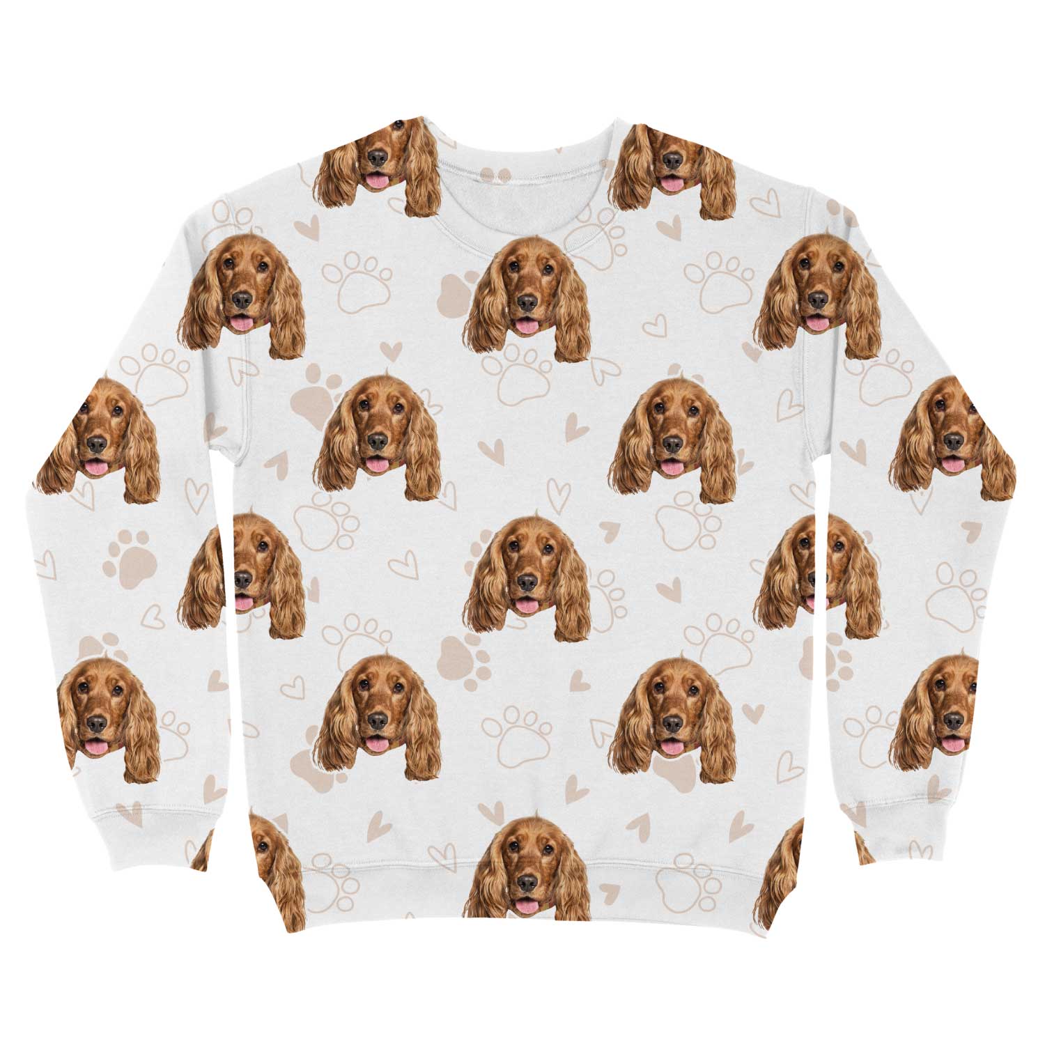 Love Paw Prints Personalized Dog Sweatshirt