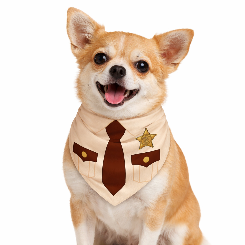 Sheriff (Name) Dog Personalized Bandana