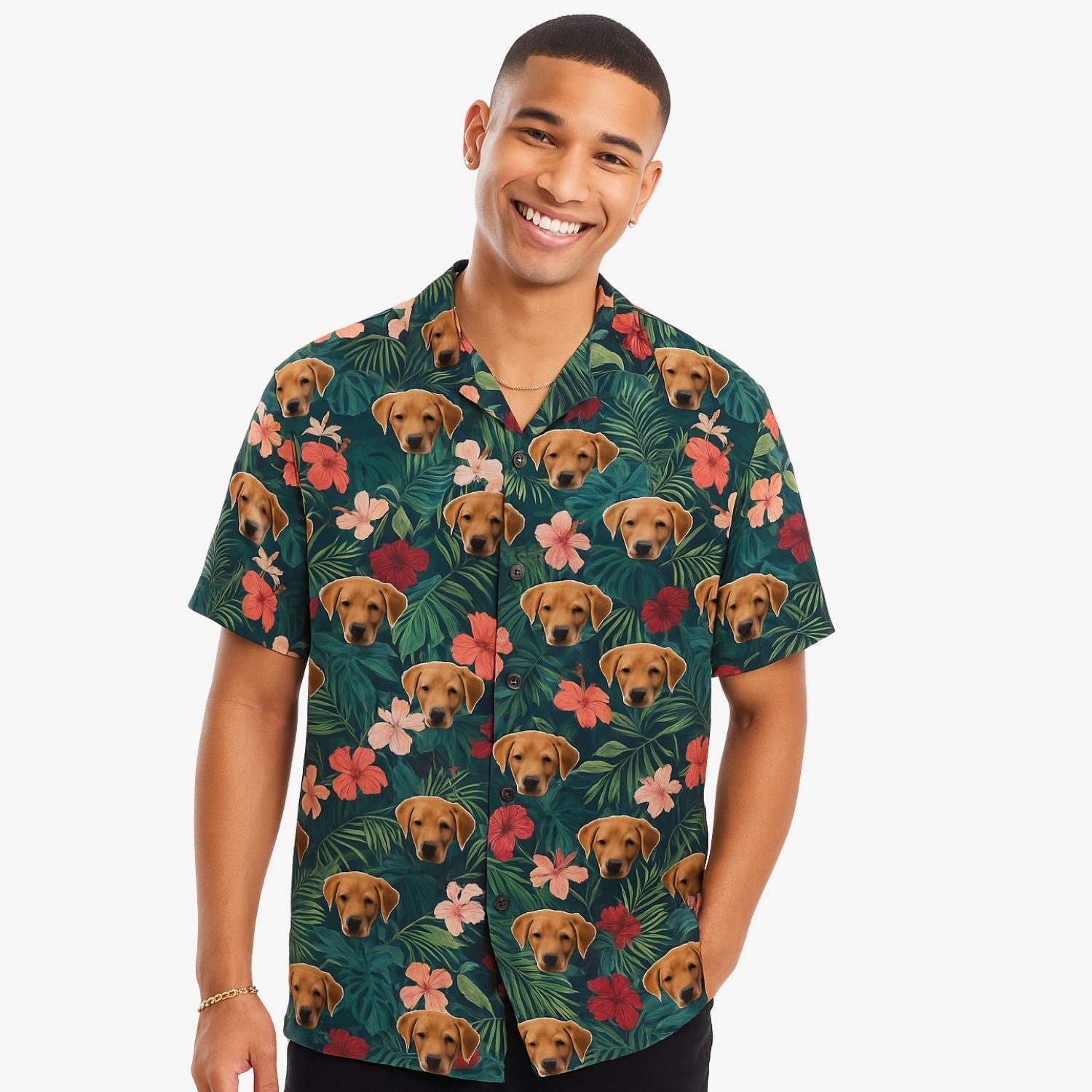 Your Dog Tropical Forest Custom Hawaiian Shirt