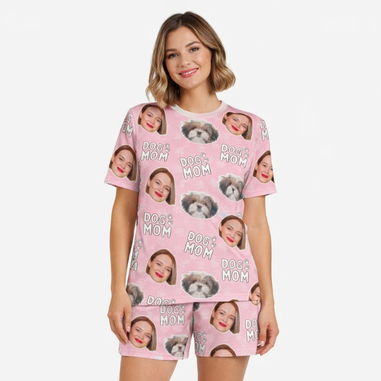 Women's Dog Mom Personalized PJs - Shorts Set