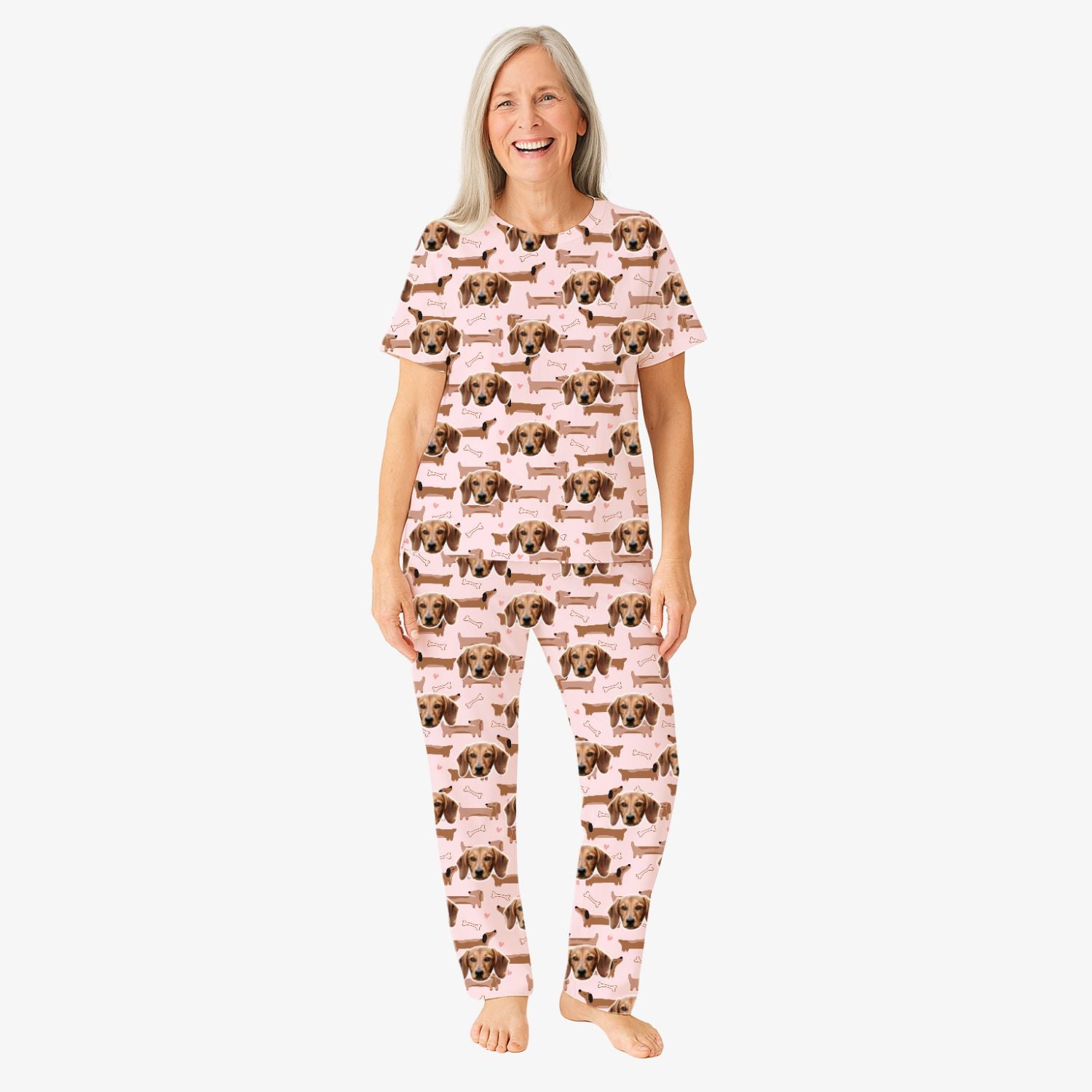 Dachshund Dog Pattern Women's Personalized Pajamas - Pant Set