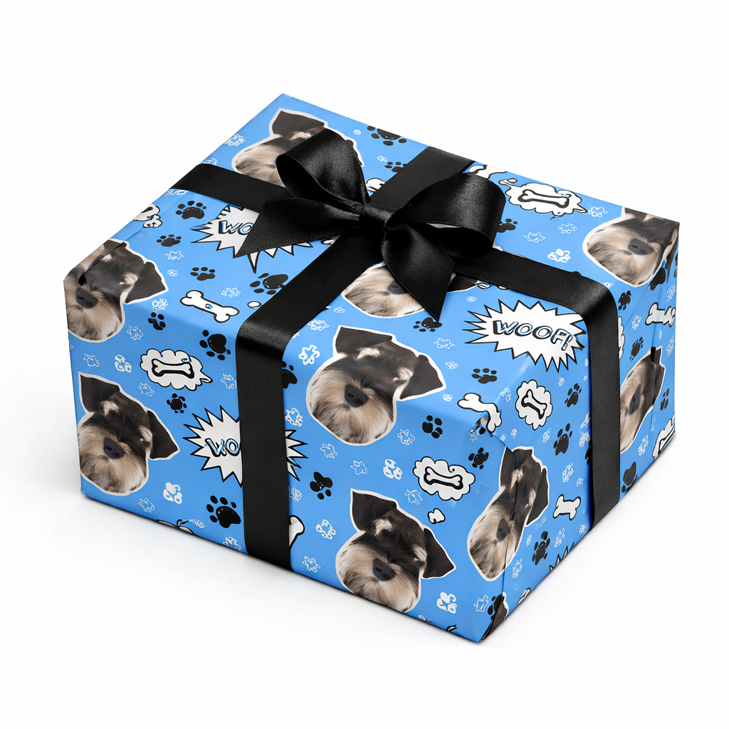 Woof Personalized Dog Wrapping Paper
